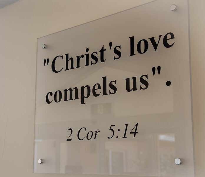 Christ's love compels us sign